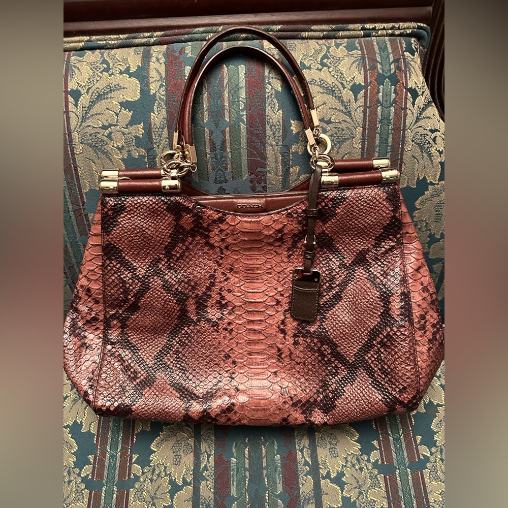 Coach Madison Caroline - Diamond Snakeskin